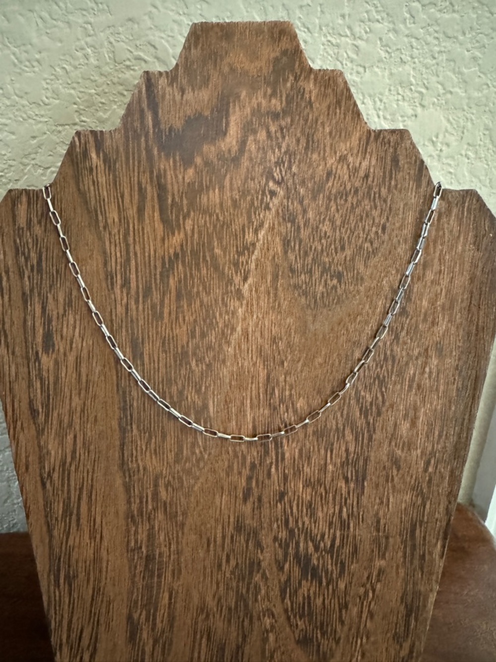 Sterling Silver Mini Paperclip Chain Necklace